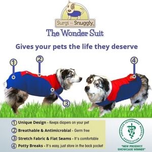 🐾 Surgi Snuggly Wonder Suit Post Surgical Healing Dog , NWT